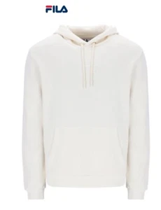 Fila Finn Fleece Unisex Hoodie In Egret Size Uk 3XL New With Tags - Picture 1 of 11