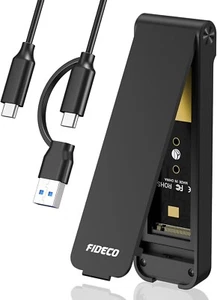 FIDECO M.2 NVMe SSD Case, 10Gbps USB NVMe Adapter, USB 3.2 Gen2 M2 NVMe SSD to N - Foto 1 di 9