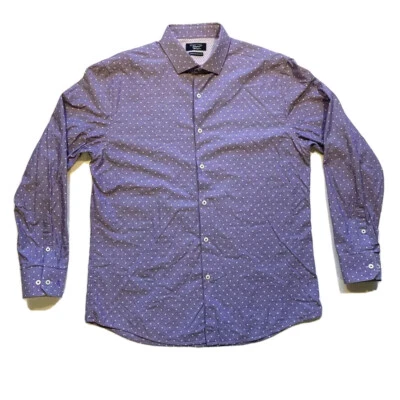 Camisa Penguin Munsingwear Hombres 16 34/35 Heritage Calce Ajustado Botones Manga Larga Foto 1 de 4