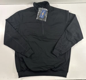 NEW 2X-LARGE LONG FLYING CROSS HALF-ZIP JOB SHIRT 53000 LAPD NAVY 2XL LONG - Picture 1 of 2
