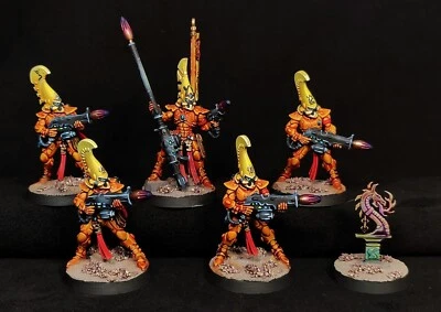 Fire Dragons painted Warhammer 40k Aeldari Ynnari Xenos army Eldar - Image 1 of 2