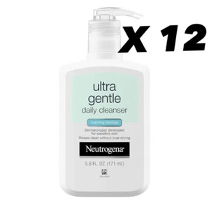12x Neutrogena Ultra Gentle Foaming Cleanser for Sensitive Skin, 5.8 fl. oz Each - Picture 1 of 10