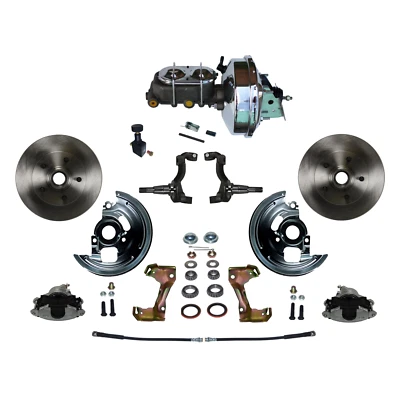 LEED Brakes -FC1002-FB05 Power Front Kit Plain Rotors Zinc Plated Calipers - Image 1 of 4