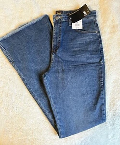 Lee Women’s Heritage Flare High Rise Blue Jeans Size 12 Pants NEW - Picture 1 of 11