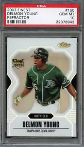 BB - 2007 - Finest - Refractor - #150 - Delmon Young 70/149 - PSA 10 - GEM MT - Imagen 1 de 2