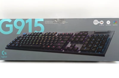 Logitech G915 LIGHTSPEED RGB Gaming Tastatur Schwarz - QWERTY US-Englisch - Bild 1 von 4