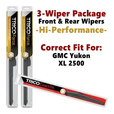 Wipers 3-pk Hi-Performance fits 2007-2013 GMC Yukon XL 2500 25220x2/12E - Изображение 1 из 4