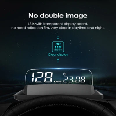 Car HUD Display Head Up Display 5" Screen Car HUD Head Up Display Plug & Play - Image 1 of 4