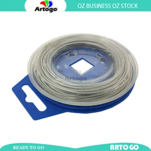 Stainless Steel Safety Lock Locking Tire Wire Roll Spool 0.8mm x 15.2m 50' Long - Picture 1 of 3