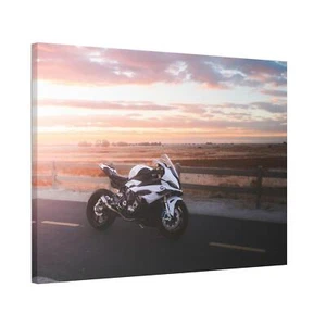 BMW Inspired S1000RR High Resolution Museum Quality Horizontal Canvas Print #018 - Picture 1 of 10