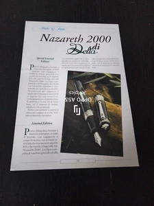 1999 DELTA NAZARETH 2000 PENNA STILOGRAFICA FOUNTAIN PEN LIMITED EDITION - Foto 1 di 1