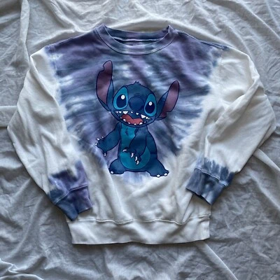 Suéter Disney Feminino Ponto Tie Dye Manga Longa Decote Redondo-Tamanho Pequeno - Imagem 1 de 4