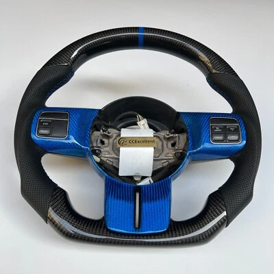 Volante de fibra de carbono real para Jeep Wrangler JK 2011-2017 Foto 1 de 4