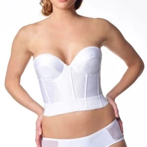 Poirier 203 Bridal Bustier In Ivory UK Size 34 C BNWT - Picture 1 of 3