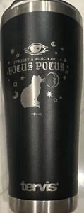 Tervis Black Onyx Hocus Pocus 30 oz Legacy acero inoxidable nuevo sin caja - Imagen 1 de 5