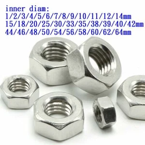 Stainless Steel Screw Caps Inner Diameter 1-64mm M1- M5-M20-M40-M64 Lot - Picture 1 of 7