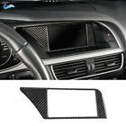 Carbon Kohlefaser Mittelkonsole Navigation Rahmen Abdeckung Für Audi A4 B8 09-16