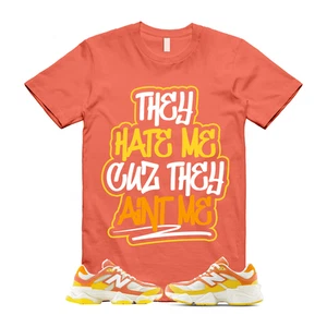 9060 T-Shirt fluoreszierend rosa orange gelb Zitrus Grapefruit Match AINTME - Bild 1 von 1