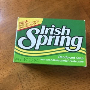 Irish Spring Antibacterial Deodorant Soap, Vintage, 2.5 oz Bar - Picture 1 of 1
