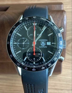TAG Heuer Carrera CV2014-3 Black Dial Analog Men's Wristwatch Used - Picture 1 of 19