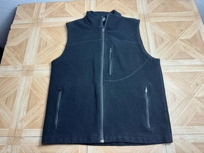 Ibex Vest Mens XL Black Merino Wool Full Zip Made in USA Performance Outdoor - Image 1 of 4