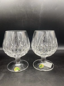 2 Waterford Crystal Fitzgerald Footed Brandy Balloon Glasses NEW MINT COND - Picture 1 of 7