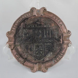 Cenicero de Cobre Escudo EUSKAL HERRIA Vintage Caja Rural Kutxa - Imagen 1 de 7