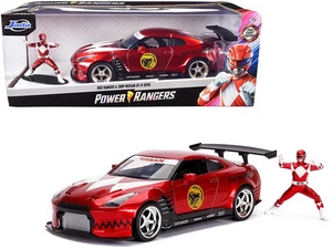 2009 Nissan GT-R (R35) Candy Red and Red Ranger Diecast Figurine "Power Rangers" - Picture 1 of 1