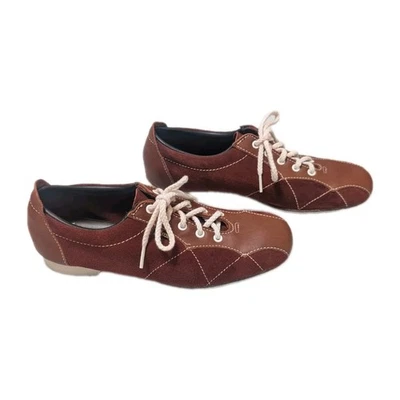 Винтажные женские красные бордовые замшевые кожаные туфли для боулинга 70-х DEXTER 7,5 ШИКАРНЫЕ - Изображение 1 из 4