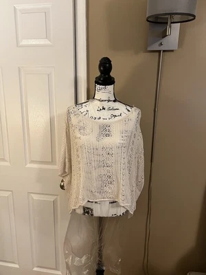 DENIM & SUPPLY RALPH LAUREN 钩针套衫上衣 - XL — 第 1/2 张图片