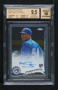 2014 Topps Chrome Rookie Auto Marcus Stroman #MST BGS 9.5 GEM MINT Auto RC - Picture 1 of 3