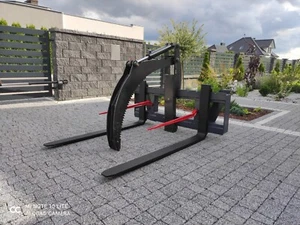 Palettengabel 2 Spieße Gabelträger 2000 kg Euroaufnahme +Holzgreifer 1,2m - Bild 1 von 4