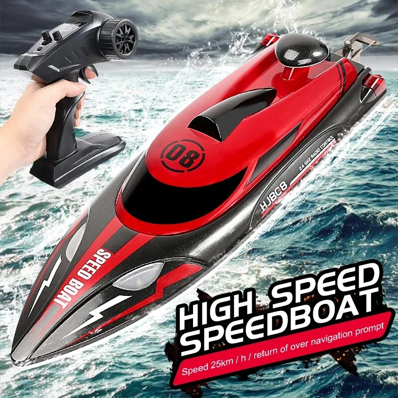 High Speed Remote Control Racing Ship Water Boat Children Model 2.4Ghz 25km/hour - Image 1 of 4