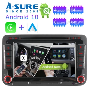 4GB RAM Octa Core Android 10 Navi Radio CD GPS für VW Passat Jetta Tiguan Touran - Bild 1 von 10