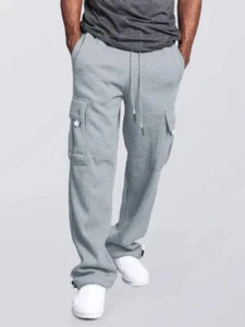 Multi-Pocket Loose Fit Sweatpants - Picture 1 of 43