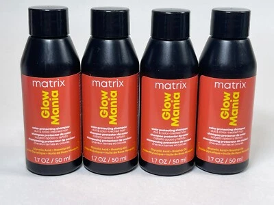 4 x Matrix Glow Mania Shampoo ONLY | 1.7 oz each Color Protecting Travel Sz New - Image 1 of 2