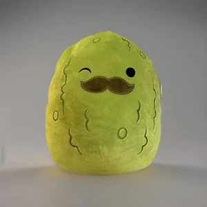 Squishmallows Original 14-Inch Charles Mr. Pickle with Mustache Medium Plush - Picture 1 of 6
