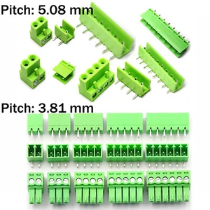 PCB Terminal Block Screw Connector KF2EDG 3.81/5.08mm Pitch 2/3/4/5/6 - 12 Pin - Picture 1 of 6