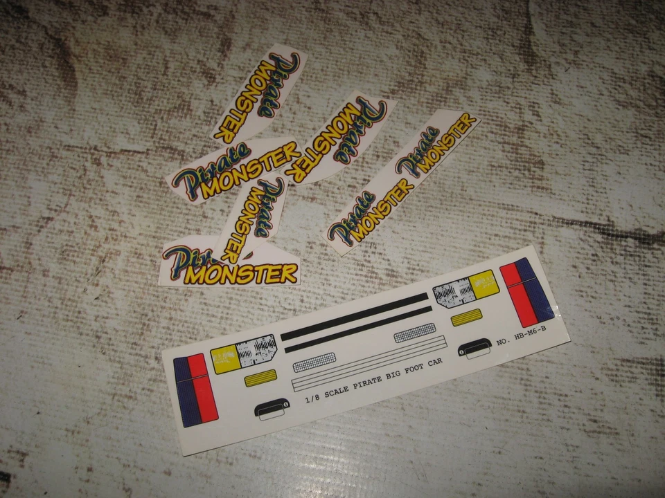 Vintage RC Sticker Lot Rare OFNA Pirate Monster New & Used - Image 1 of 1