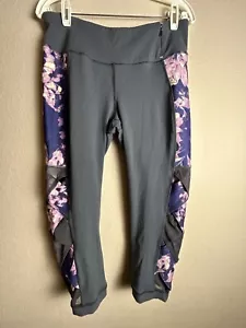 Pantalones Capri Atléticos Calia Carrie Underwood Gris Púrpura Paneles de Malla Ajustados M - Imagen 1 de 8