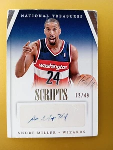 2013-14 Panini National Treasures-ANDRE MILLER-Scripts AUTO 12/49 # SC-AM - Picture 1 of 7