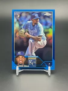 2023 Topps Chrome Update Jose Cuas True Blue Refractor /150 Rookie RC - Picture 1 of 2
