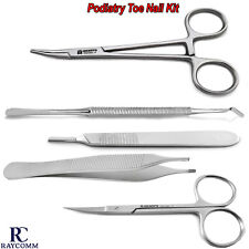 Professional Nail Clipper Cutter Set Of 5 Podiatry Nail Care  Instrument CE