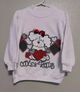 Vintage kids/ girls Buster Brown Sweatshirt Size 6 White Used - Picture 1 of 8