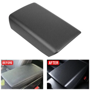 Center Console Armrest Box Cover Trim Matte Carbon For Tesla Model 3 Y 17-2023 - Foto 1 di 4