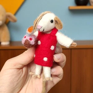 FlexFilz Collection dolce vero feltro ciondolo handmade bag charm portachiavi - Foto 1 di 6