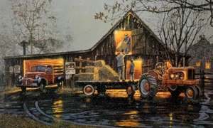 Dave Barnhouse Last Chore Of The Day Signed And Numbered With Certificate - Picture 1 of 3