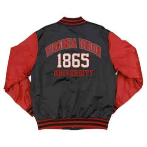 Letterman Virginia Union Black and Red Varsity Jacket - Picture 1 of 4