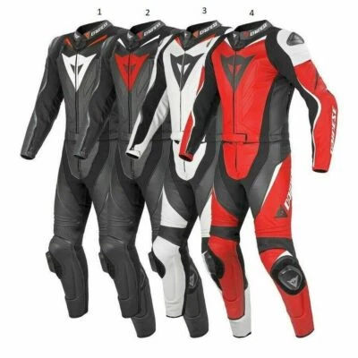 Neuf Hommes Moto Combinaison Cuir Moto Veste Pantalon Racer Armour protection CE - Photo 1/4