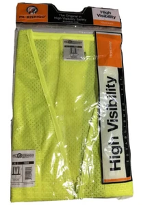Warnschutz Sicherheitsweste Neu Gr. XL ML Kishigo Gelb Reißverschluss Reflektierend Neu - Bild 1 von 2